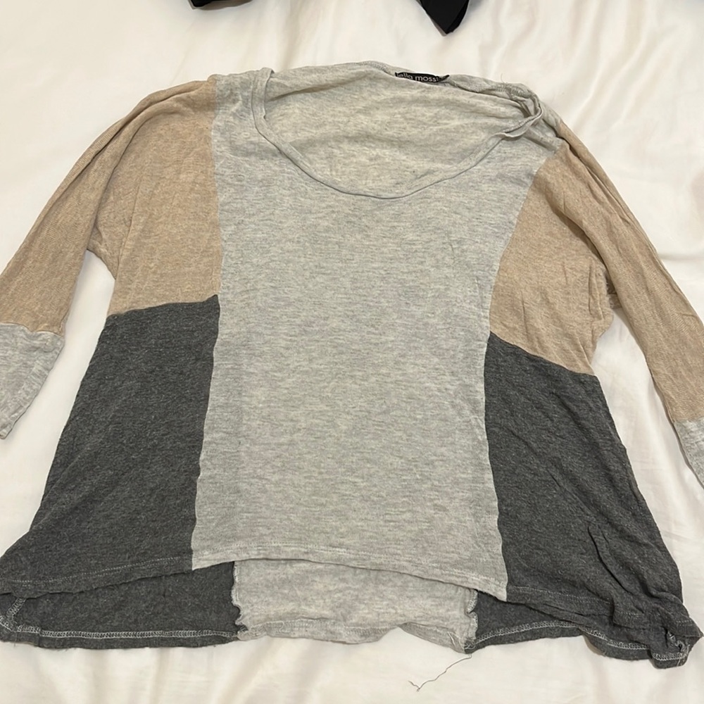 Ella Moss Color Block 3/4 Sleeve Sweater size XS
